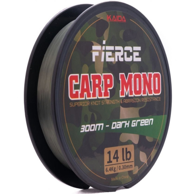 Леска Kaida Carp Mono Green Зеленая 300м 0,28 мм