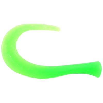 Хвост силиконовый для Strike Pro Guppie Jr 9см 3,4гр. цвет зеленый флюр 4шт