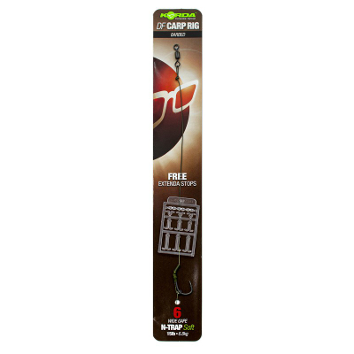 Поводок готовый Korda N Trap DF Rig 30lbs Wide Gape №2 (KCR138)