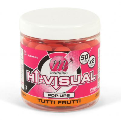 Бойлы Mainline High Visual Pop-Ups 15мм Orange Tutti Frutti M13003 (оранжевая фруктовая смесь)