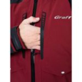 Костюм рыболовный демисезонный Graff 631-В-4/731-В-4 (Bratex 25000, красный) XL/176-182