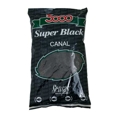 Прикормка Sensas 3000 Super BLACK Canal 1кг