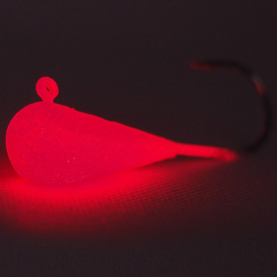 Мормышка Судаковая 1-18 РигПро, Вес 20, цвет Красное свечение (RED GLOW)