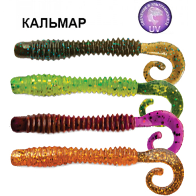 Силиконовая приманка Crazy Fish Active Slug 3" 30-70-M95-6 кальмар цв. MIX95
