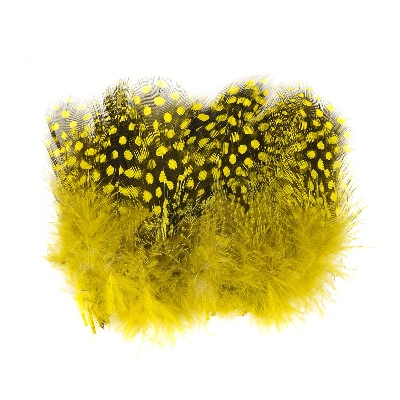 Перо цесарки Orvis Guinea Feathers Yellow