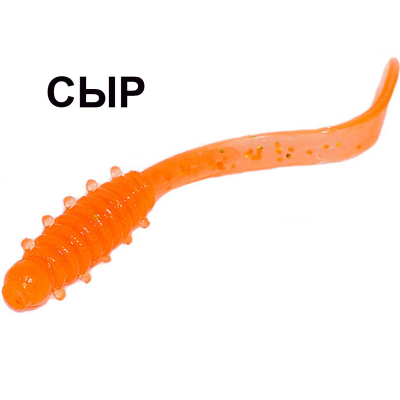 Мягкая приманка Boroda Baits Leech цв. Огненно-красный, аттр. Сыр, 12 шт./уп.