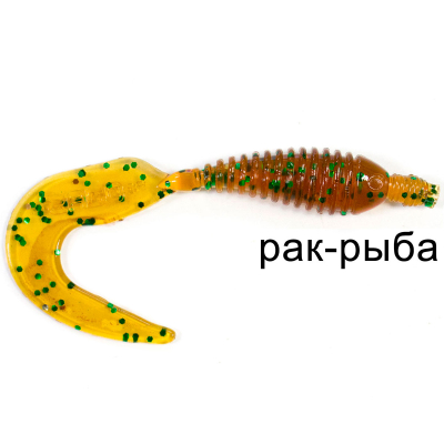 Силиконовая приманка Ojas Sorry Zander 34 Рак-рыба (color: #06, pcs: 7)