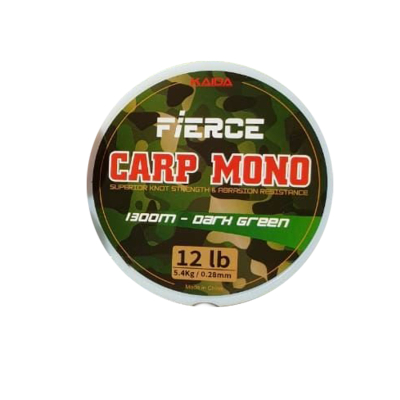 Леска Kaida Fierce Carp Mono 1300m Dark Green 0.25