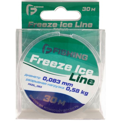 Леска F-Fishing Freeze Ice Line 30м 0,105мм 0,93кг