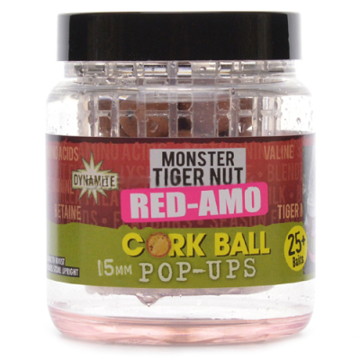 Бойлы плав. Dynamite Baits Pop-Ups 15мм. Red-Amo Cork Ball (DY932)