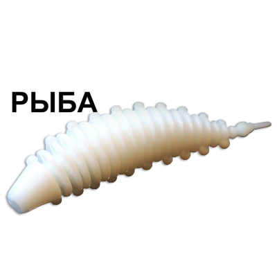 Мягкая приманка Boroda Baits Ayra Magnum цв. Белый, аттр. "Рыба", 5 шт./уп.