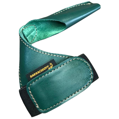 Напальчник Barracudoff без резинки из кожи Зеленый размер 2XL