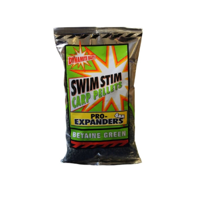 Пеллетс Dynamite Baits Swim Stim Pro-Expanders Betaine Green 4 мм350 гр. (SMDY422) (зеленый бетаин)