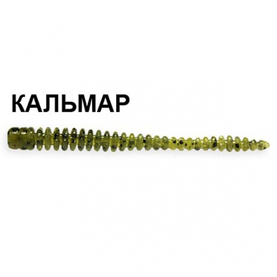 Силиконовая приманка Crazy Fish Cruel Leech 2.2" 8-55-16-6 кальмар цв. watermelon (арбуз)