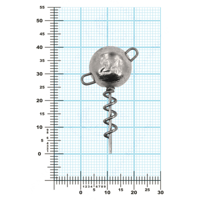 Мормыш Огрузка "Шар Штопор" 25 мм, вес 24 гр (St-25-24)