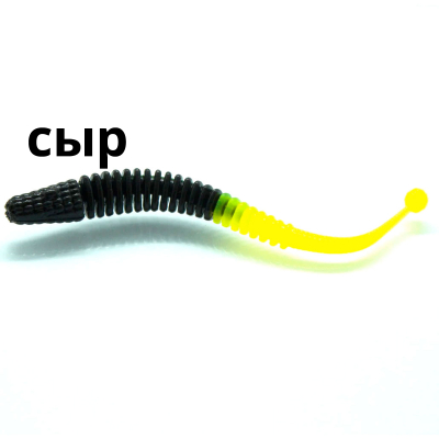 Силиконовая приманка Zombie Disco (Диско) черный/шартрез 02/03