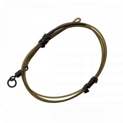Готовый монтаж Korda Dark Matter Leader №8 Ring Swivel Silt Brown 40lb 1м
