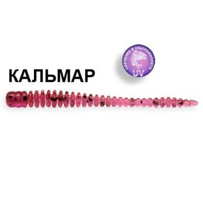 Силиконовая приманка Crazy Fish Cruel Leech 8-5.5-13-6 кальмар цв. purple pepper (пурпурный перец)