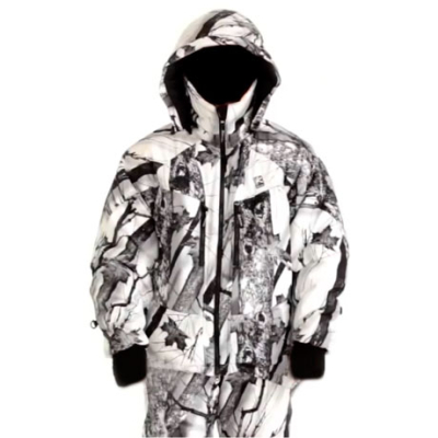 Пуховый камуфлированный костюм Bask Makalu Suit размер 52 камуфляж серый