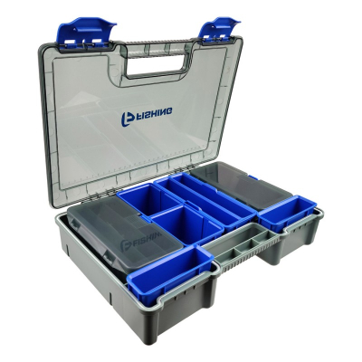 Коробка фидерная F-Fishing 351x250x80мм с лотками