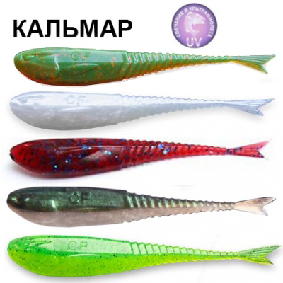 Силиконовая приманка Crazy Fish Glider 2.2" 35-55-M81-6 кальмар цв. MIX81