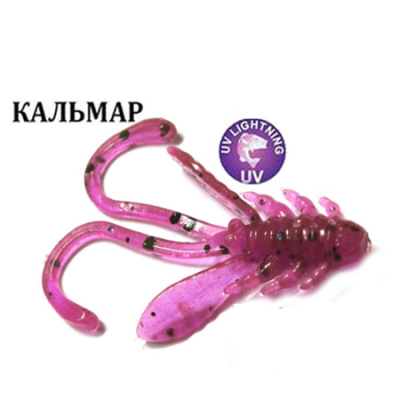 Силиконовая приманка Crazy Fish Allure 1.1" 46-27-12-6 кальмар цв. ultraviolet (ультрафиолет)