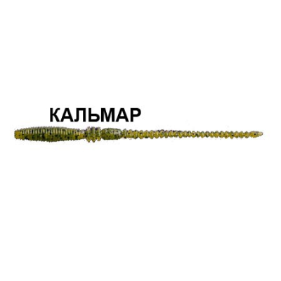 Силиконовая приманка Crazy Fish Cruel Leech 4" 7 шт. 41-100-16-6 кальмар цв. watermelon (арбуз)