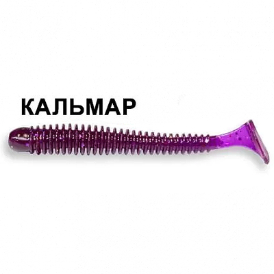 Силиконовая приманка Crazy Fish Vibro Worm 2" 3-50-2-6 кальмар цв. lilac (сирень)