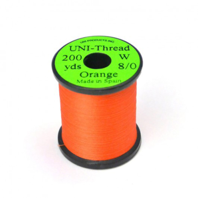 Нить UNI 8/0 200y Orange waxed