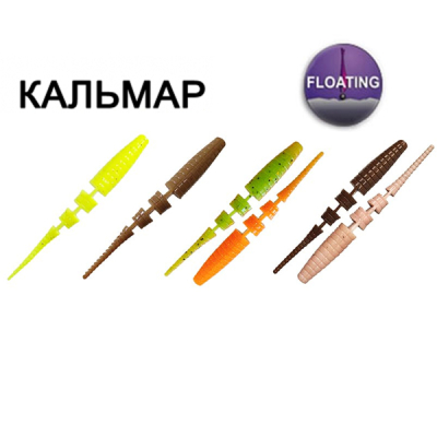 Силиконовая приманка Crazy Fish Polaris 3" 24-68-M110-6-F кальмар цв. MIX 110 плавающая