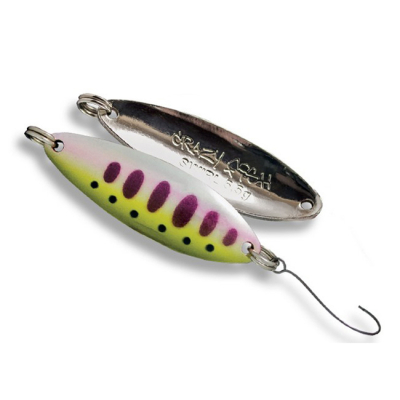 Блесна колеблющаяся Crazy Fish Swirl 5.5g цв.  #11.1-RBYM 
