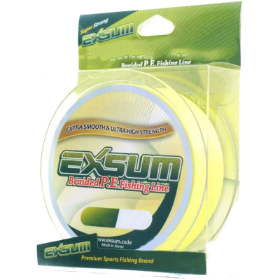 Шнур плетеный Exsum Braided PE Fishing Line 150m желтый 0,200 мм; 25 lb/11кг