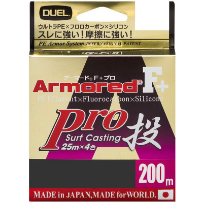 Шнур PE Duel Armored F+ Pro Nage 200m H4109 1.5