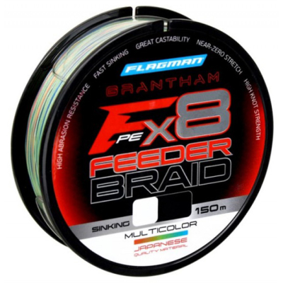 Шнур Flagman Grantham Sinking Feeder Braid X8 150м Multicolor 0,10мм 4,5кг