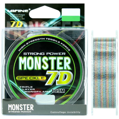 Леска Mifine Monster Speckle 7d 100m GM35