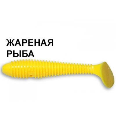 Силиконовая приманка Crazy Fish Vibro Fat 1-71-3-3 жареная рыба цв. banan (банан)