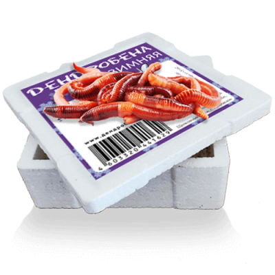 Червь Дендробена Зимняя Winter 25гр* Коробочка пенопласт