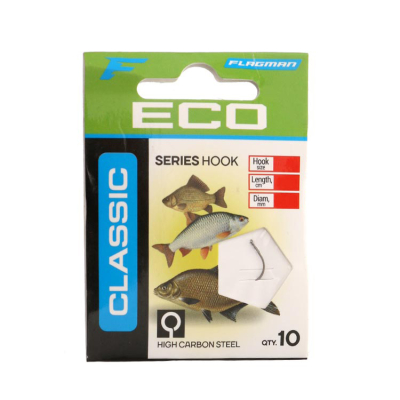 Поводок готовый Flagman Classic Hooks To Nylon 4 №16 10шт