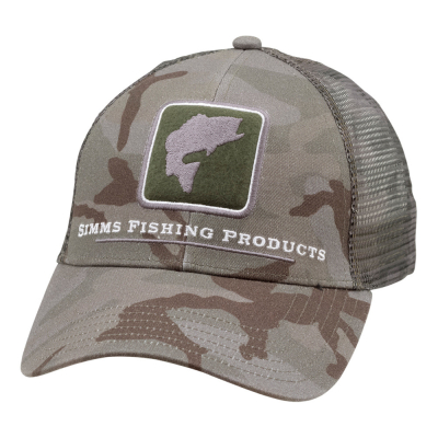 Кепка Simms Bass Icon Trucker, Pico Camo Mineral