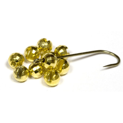 Головка вольфр. граненая (4Trouts)2,5 mm, Золотой, 10 шт. 