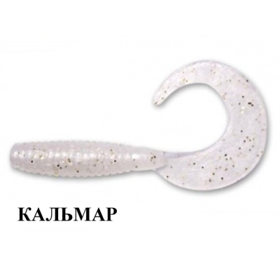 Силиконовая приманка Crazy Fish Angry Spin 2" 21-45-5-6 кальмар цв. pearl (перламутр)
