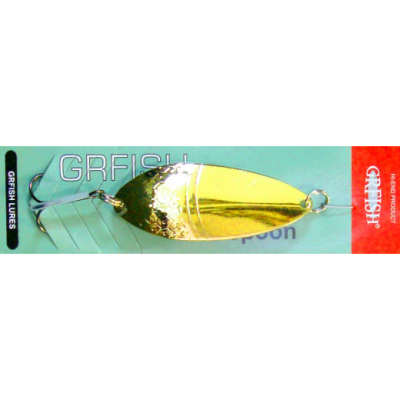 Блесна колеблющаяся Grfish Hunter Spoon 27g, 75mm, золото