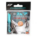 Поводок Flagman X7 с тройником #4  7вол 8кг 25см (3шт)