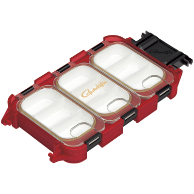 Коробка Gamakatsu GM2484 Quick Case RED - 3 отделения внутри