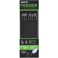 Крючок одинарный с поводком BKK Feeder Tournament, FT-1 Bait Bang Rigs-Braid (A-BW-5046), #8 (8шт)