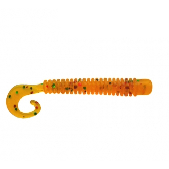 Твистер Mottomo Jim Worm 6,2см Orange Green Pepper 6шт.