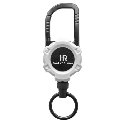 Ретривер Hearty Rise Magnetic Carabiner Pin on Reel HPI-2704, white