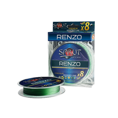 Шнур Sprut Renzo Soft Premium Braided Line x8 ( 95m/Dark Green/0,12mm/10,9kg)