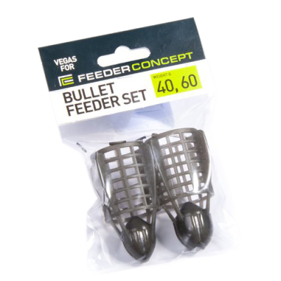 Кормушки фидерные FC Vegas Bullet Сетка 40 60г 2шт. набор