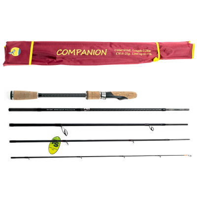 Удилище спиннинговое Fish Crystal Companion, 5 секций, длина 2,28 м, тест 10-35 г